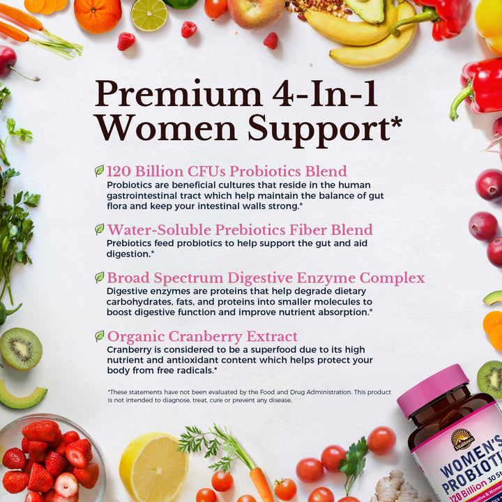 Vitalitown 120B CFU strains close-up signaling diverse probiotic support