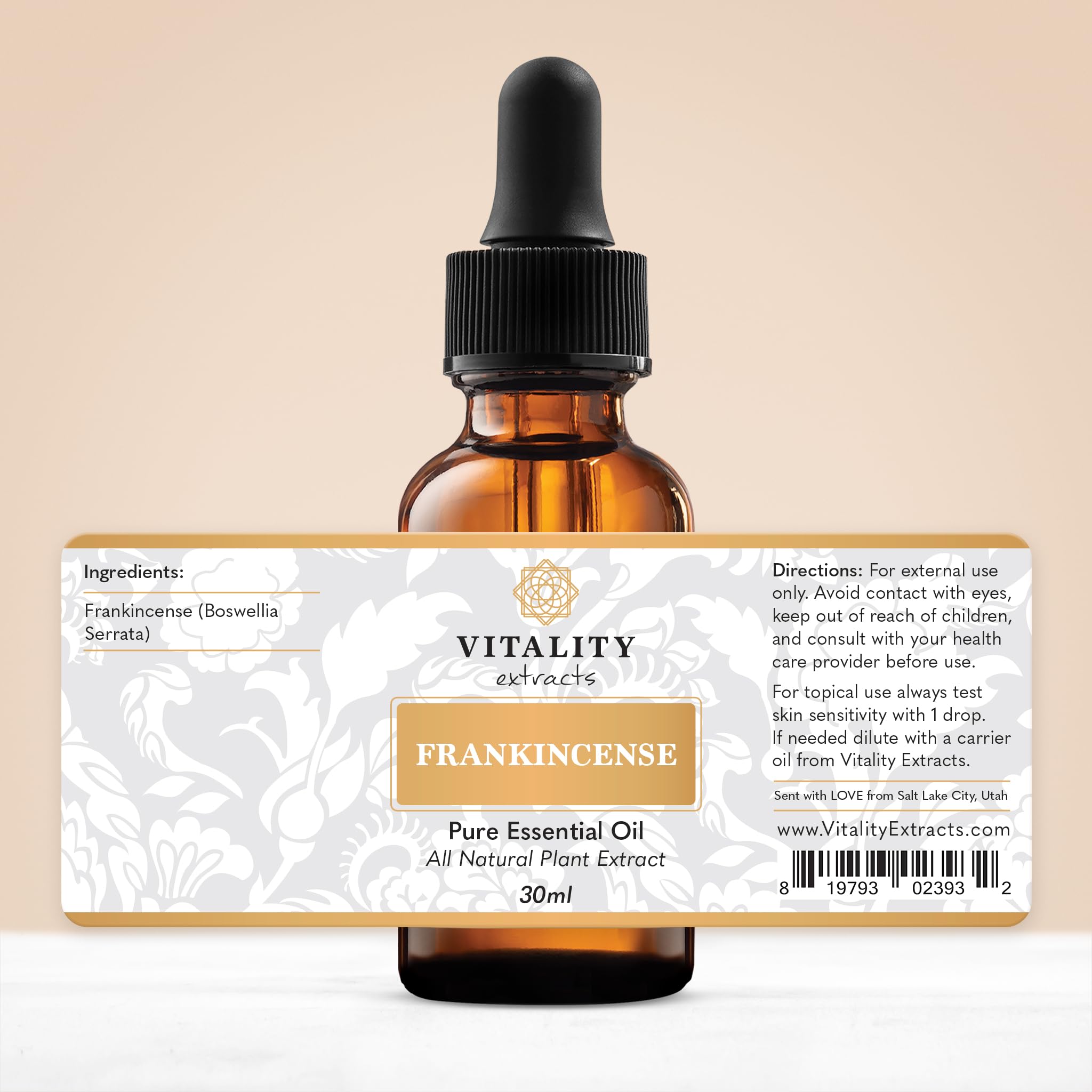 Vitality Frankincense Oil spa routine for daily self-care.