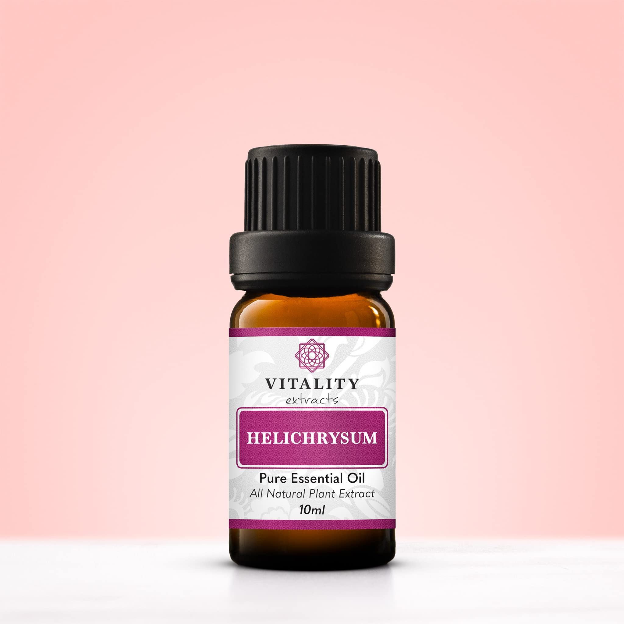 Vitality Helichrysum aromatherapy-diffuser in use, suggesting calming aroma.