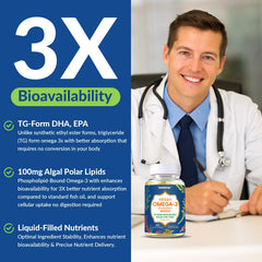 VitalityPeak DHA and EPA close-up emphasizing brain and eye wellness support