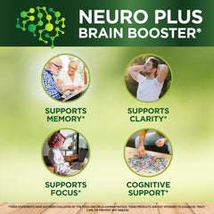 Vitalize Life Neuro Plus bottle pour demonstrates easy daily pill dosing for busy days.
