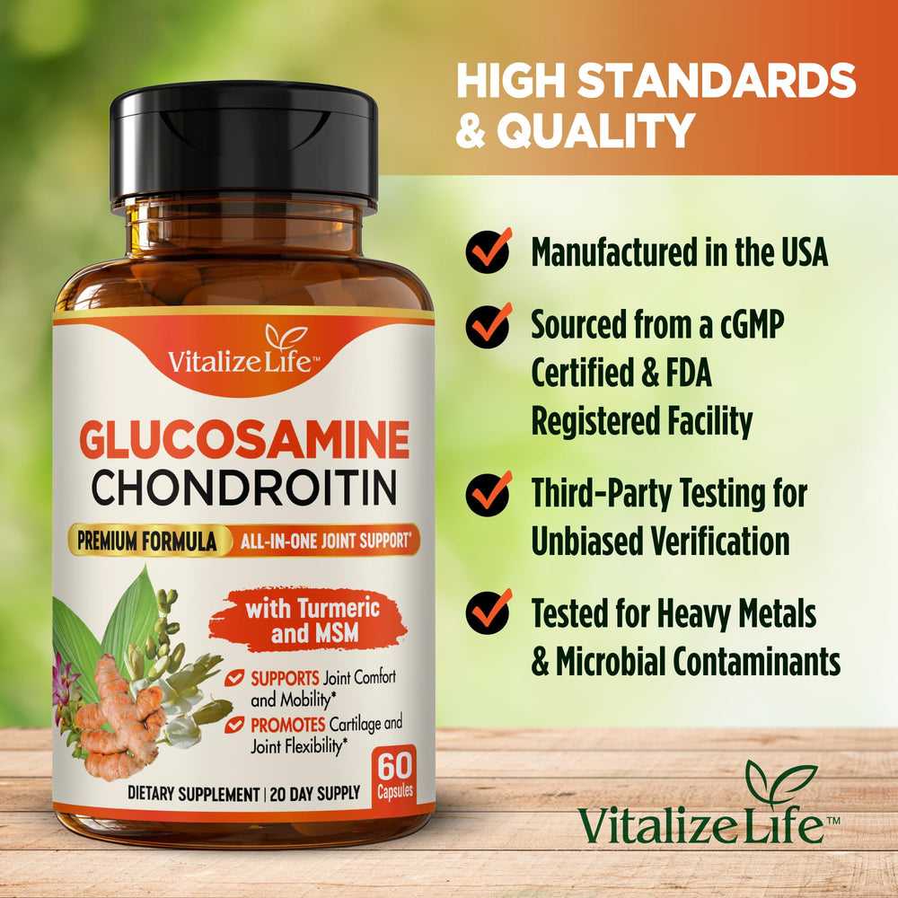 Vitalize Life packaging back label reveals ingredients and dietary details.