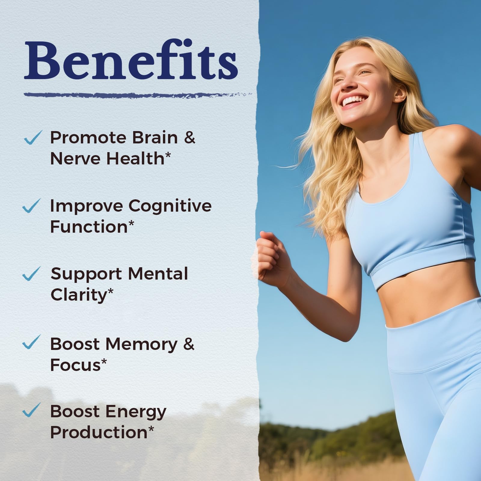 Vitalitown B vitamin complex capsules supporting nerve health.