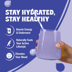 Vitalogix Naturals Blueberry Hydration Powder packaging highlights keto vegan gluten-free label.