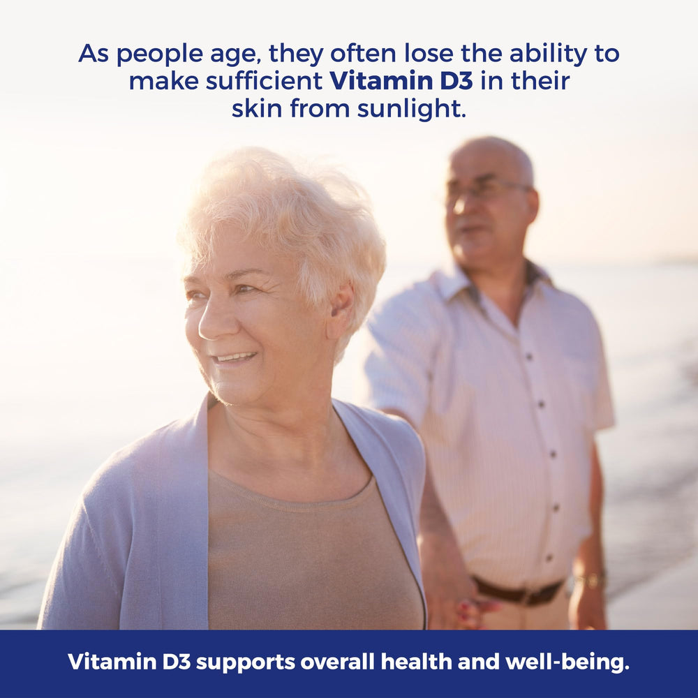 VitalRemedyMD Vitamin D3 bottle on table for everyday supplementation