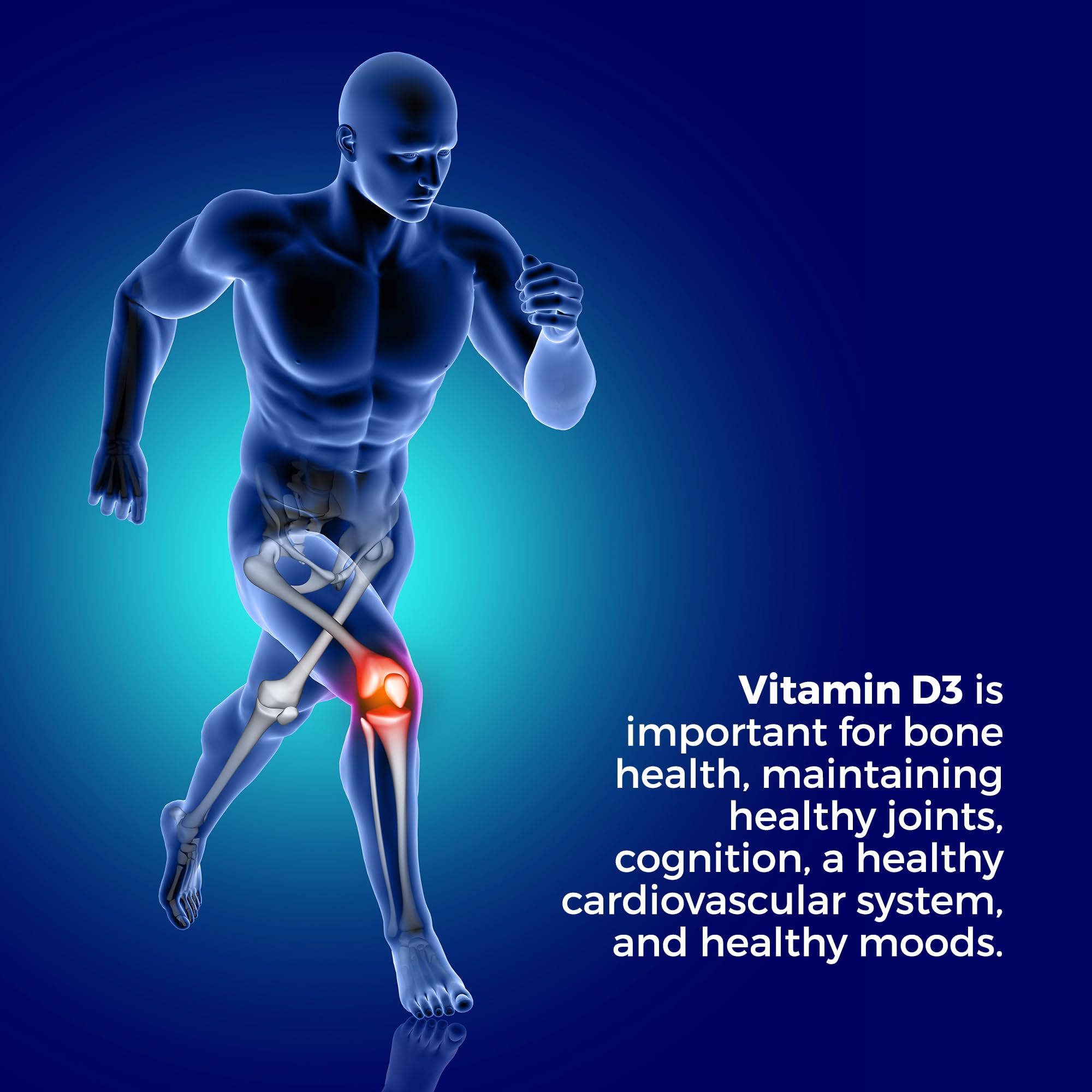 VitalRemedyMD Vitamin D3 capsules poured into hand for on-the-go dose