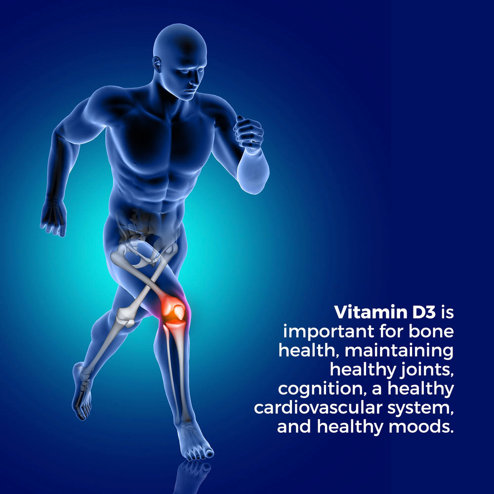 VitalRemedyMD Vitamin D3 capsules poured into hand for on-the-go dose