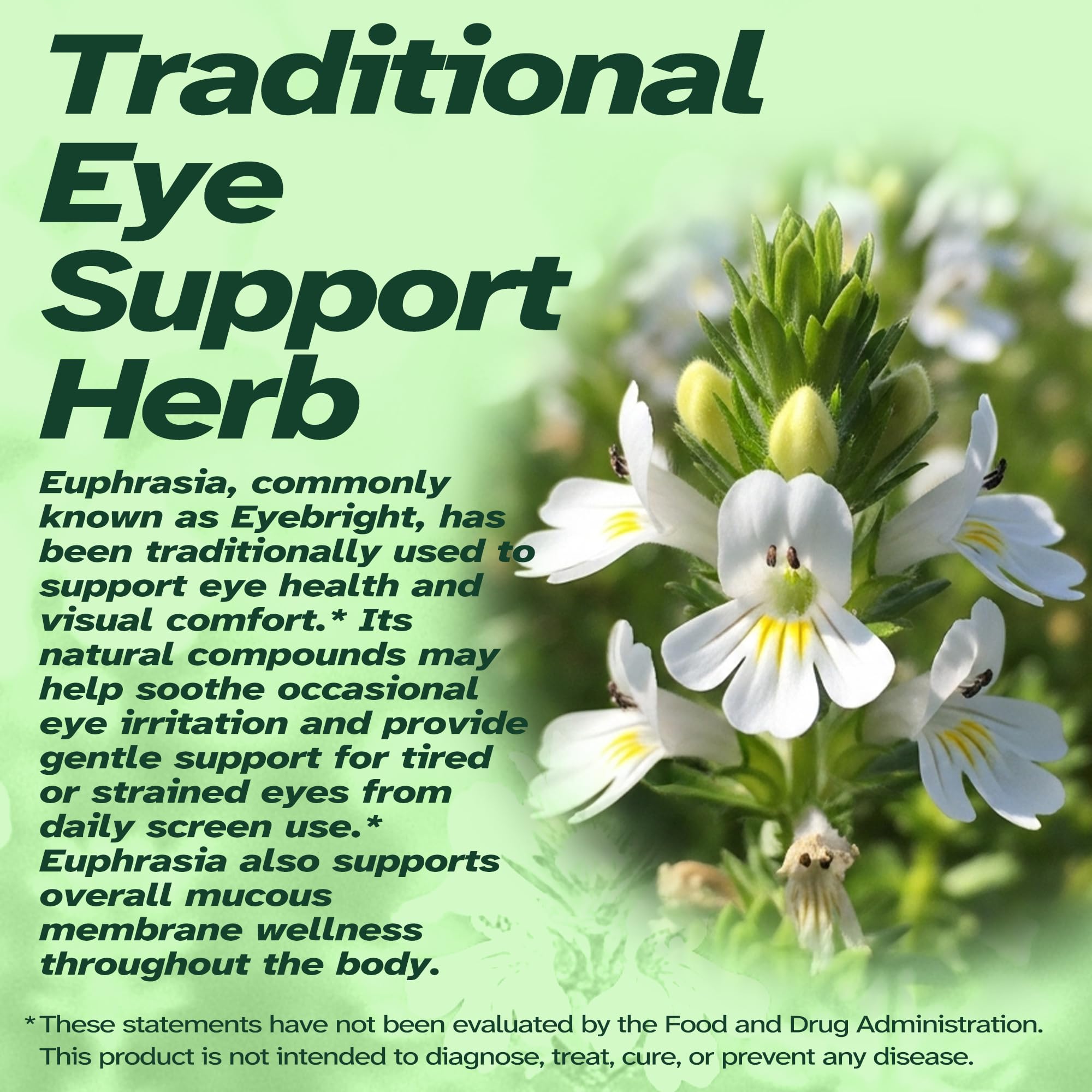 2 oz Vitalumina Eyebright bottle with a glass of water for convenient use.