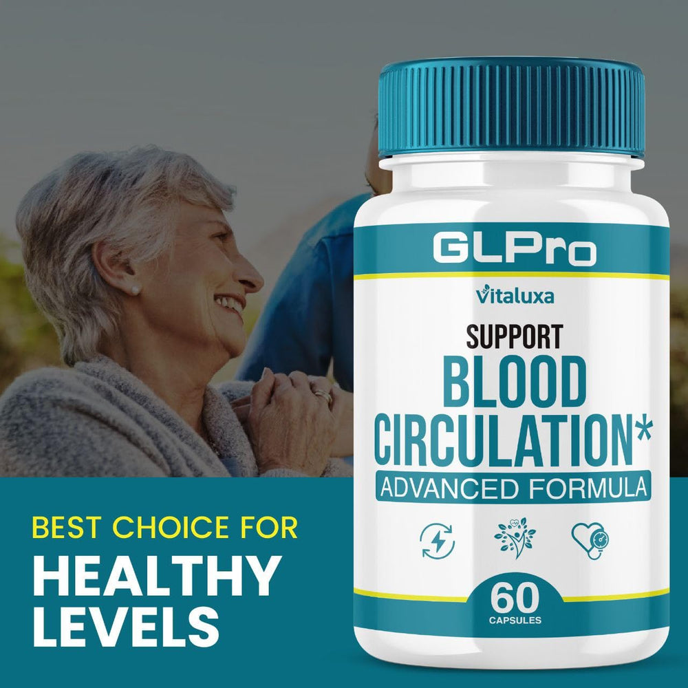 Vitaluxa GLPro Gluco Care pack shown for daily balance routine.