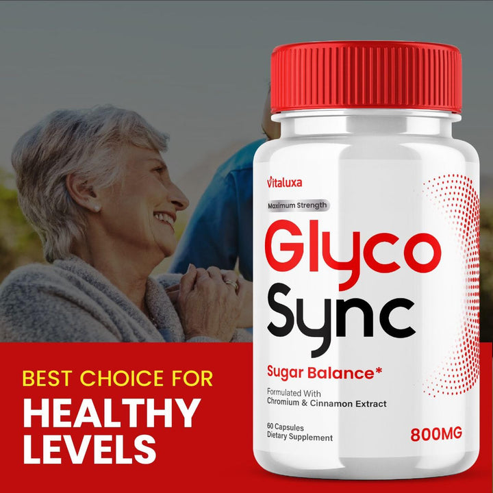 Vitaluxa Made in USA seal on Glyco Sync Balance packaging.