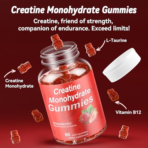 Vitaluxy Creatine Monohydrate Gummies 2-pack for convenient on-the-go training.