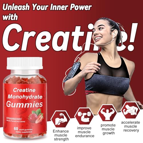 Vitaluxy Creatine Monohydrate Gummies energy-boost on the go.