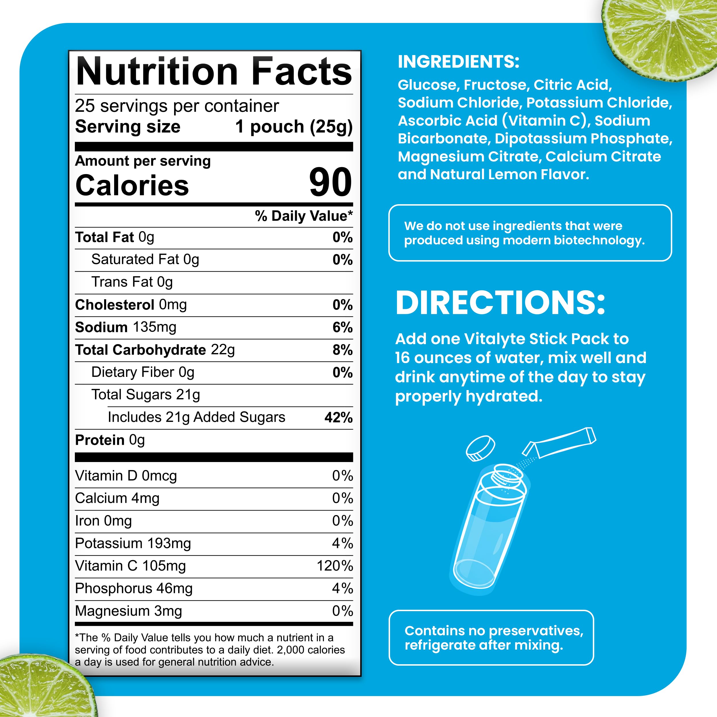Vitalyte clean, non-GMO ingredients highlighted on packaging for health-conscious users.