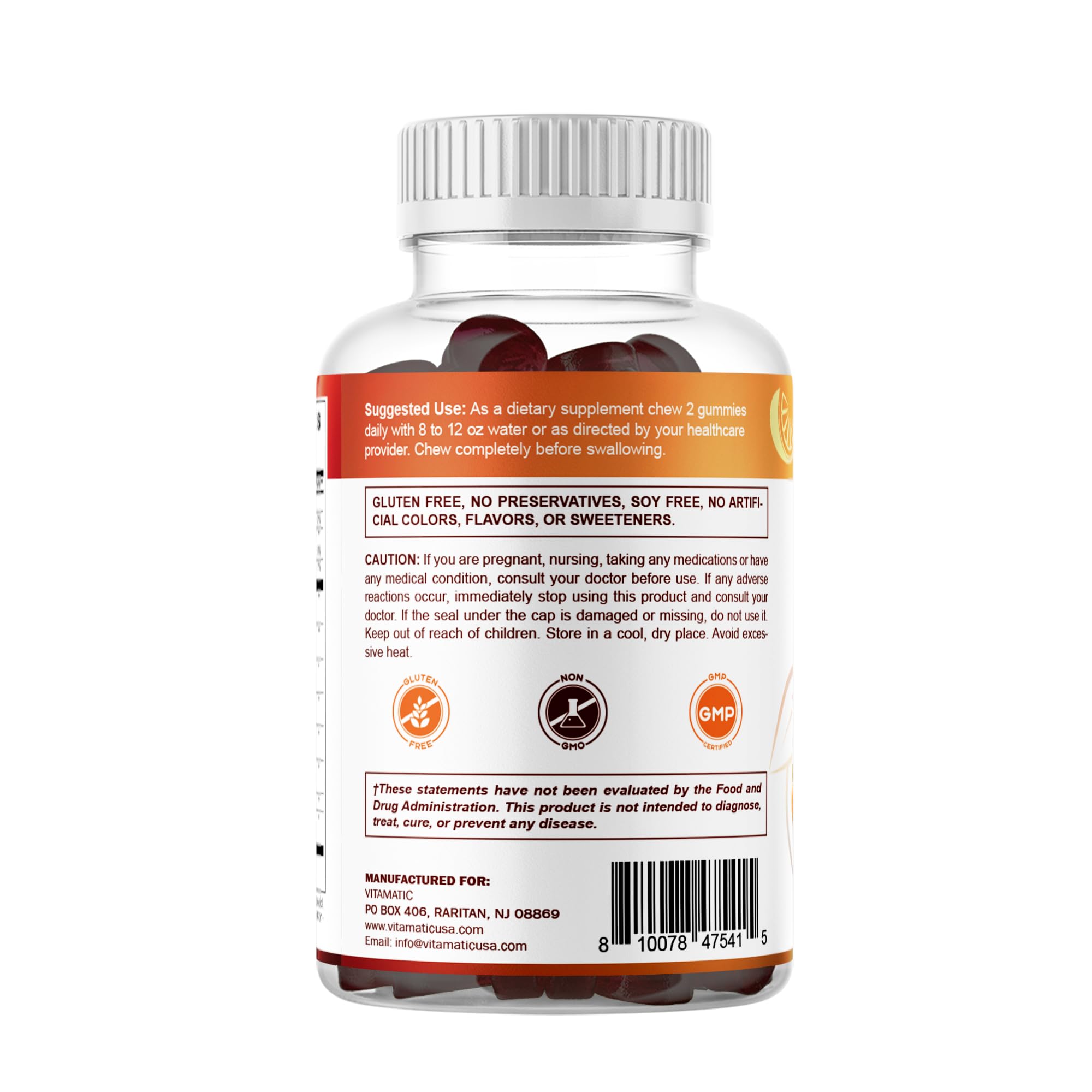 Vitamatic 15 Day Cleanse Gummies bottle pour illustrating easy usage.