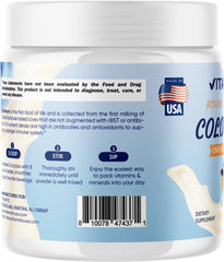 Vitamatic 60g two-pack highlights serving size and convenience.