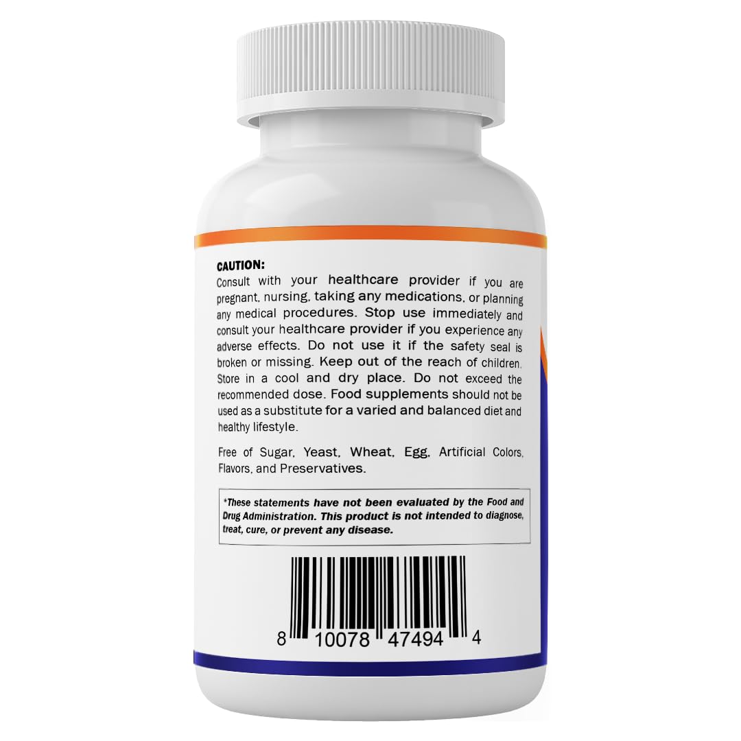 Vitamatic ADK bottle on desk prepared for a meal-time supplement