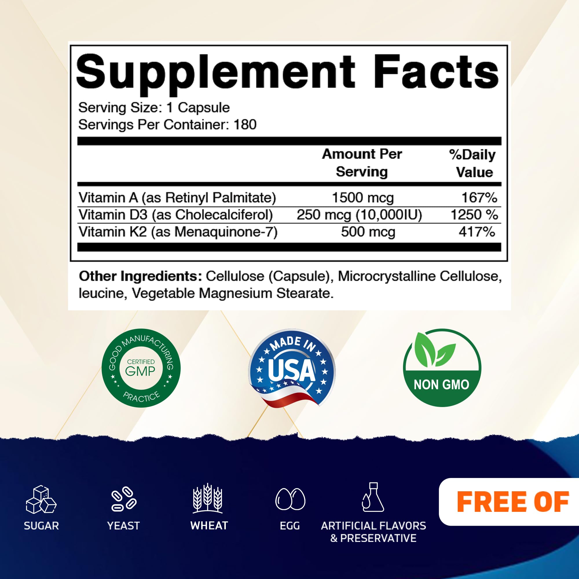 Vitamatic ADK capsules closeup highlighting capsule form and potency
