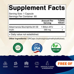 Vitamatic Akkermansia Muciniphila-delayed-release capsules in blister pack protect ingredients from acid