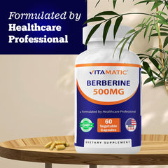 Vitamatic Berberina 500 mg, fabricado en EE.UU.