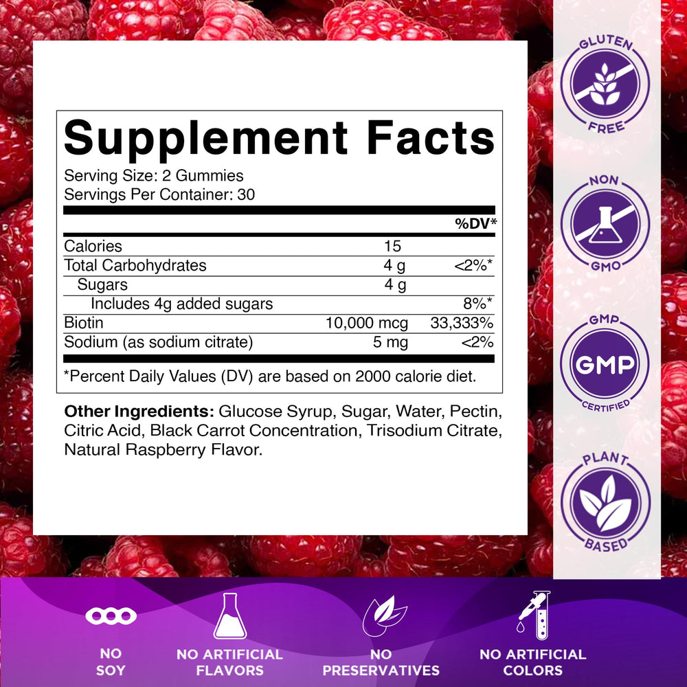 Vitamatic Biotin Gummies vegan-friendly pectin formula supports plant-based wellness.