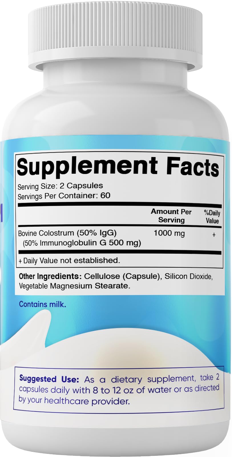 Vitamatic packaging and bottle arranged for pantry storage