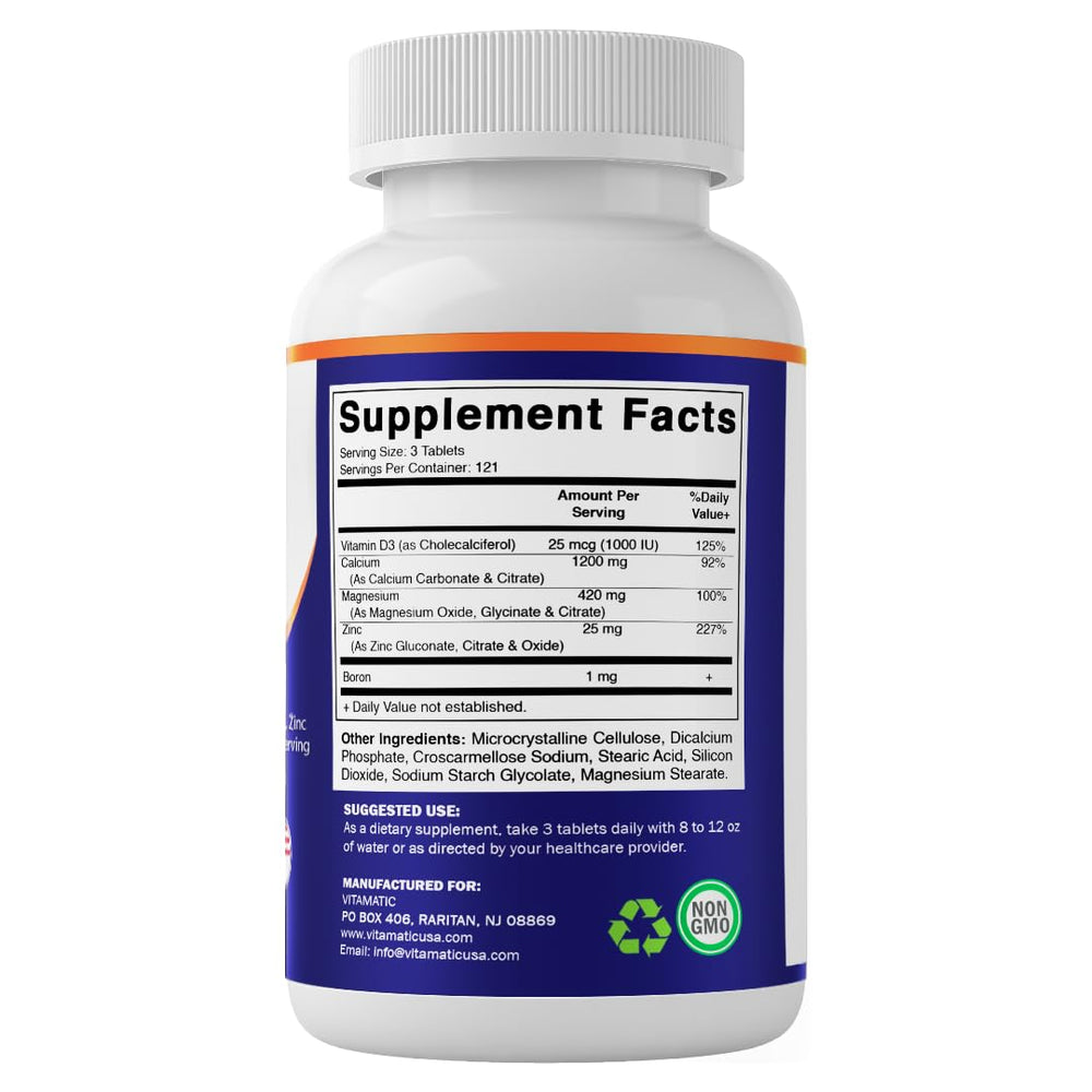 Vitamatic GMP facility context with bottle emphasizing manufacturing standards.
