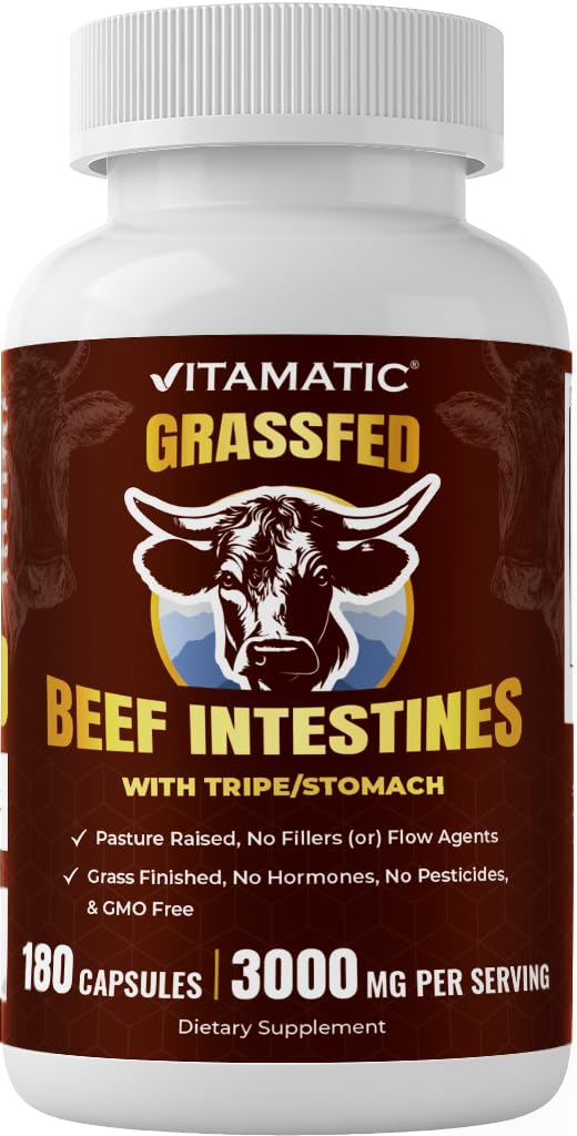 Vitamatic capsules bottle front for easy daily supplementation.