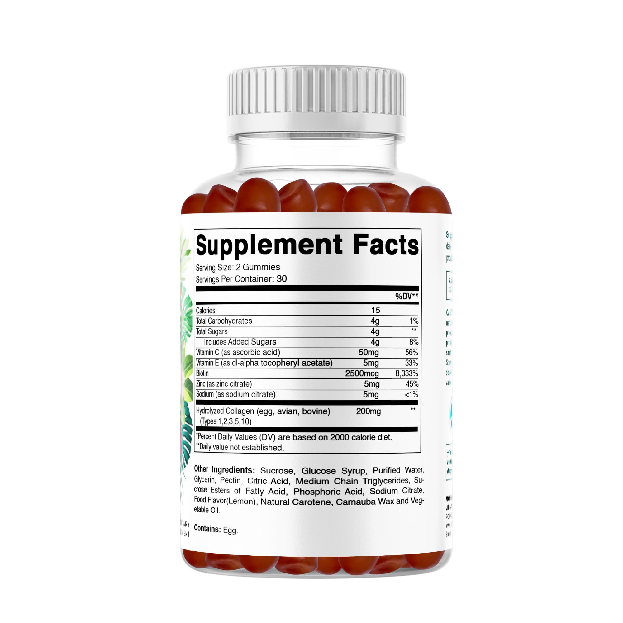 Gummies on table with Vitamatic packaging showcasing allergen-free formula