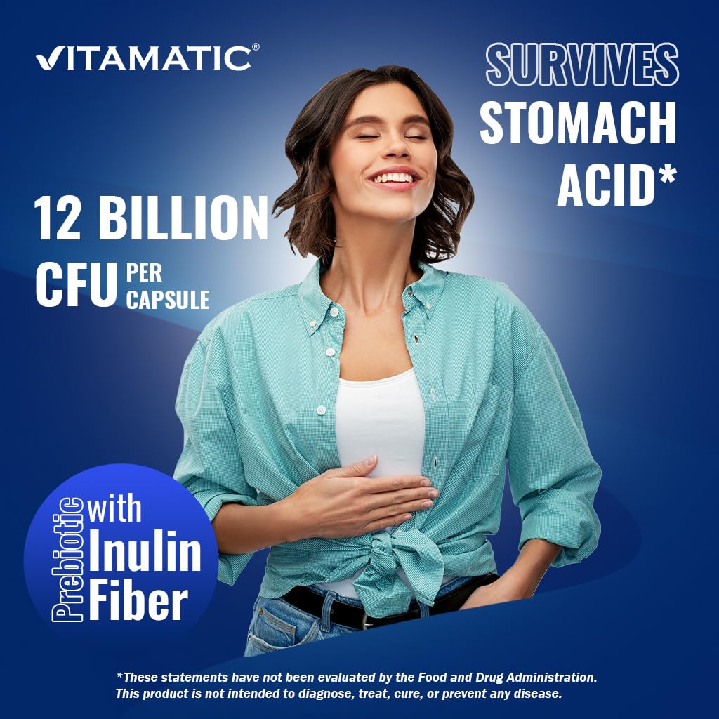 Vitamatic DRcaps capsule technology protects ingredients from stomach acid.