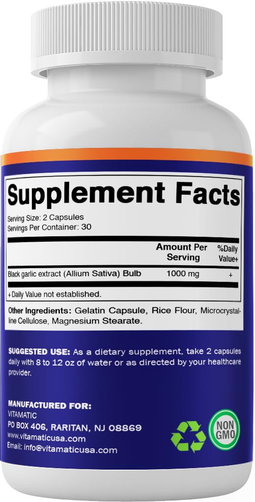 Vitamatic easy-swallow capsules beside a glass of water for daily use