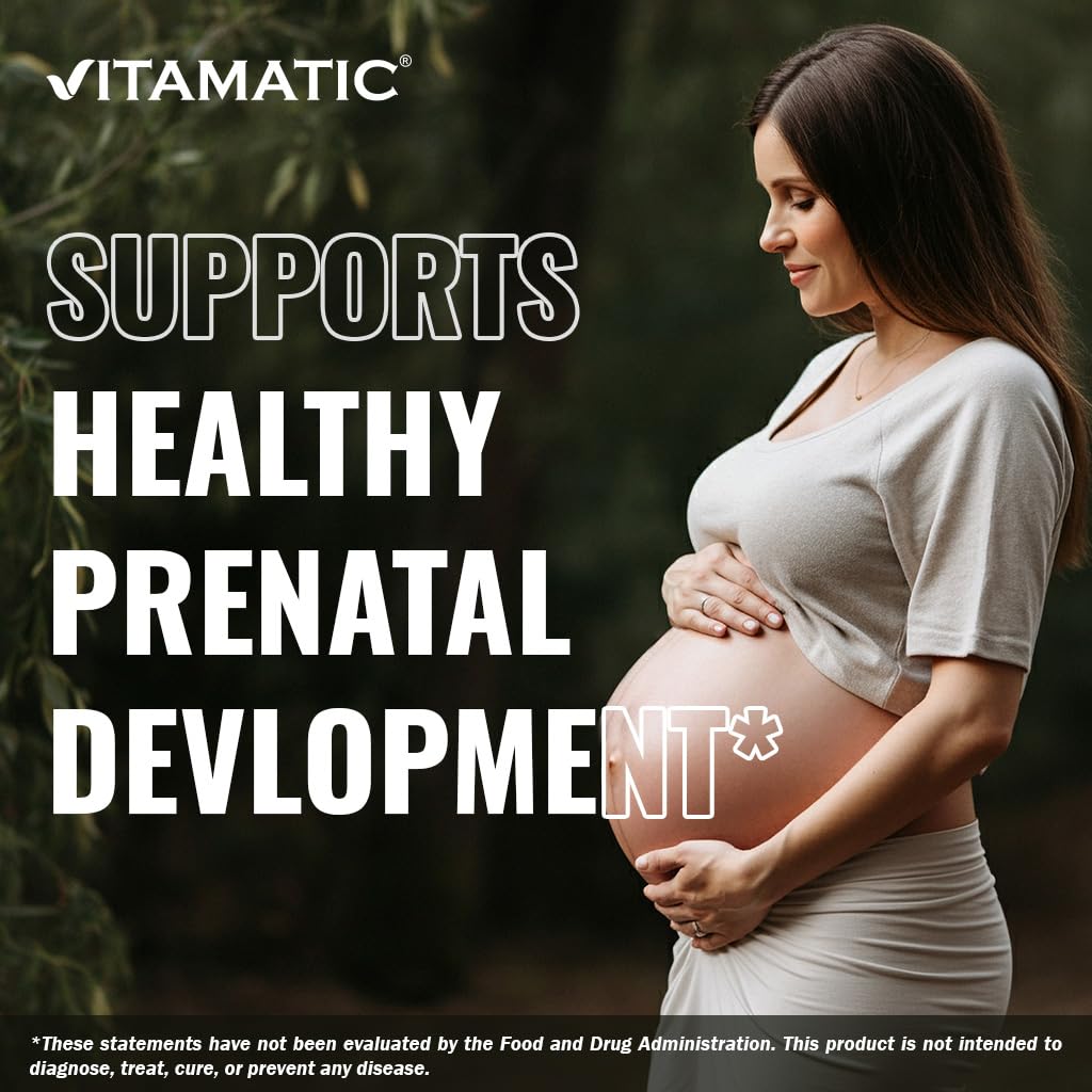 Vitamatic folic acid packaging front shot with 240-count label.