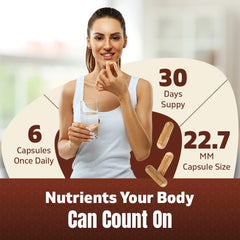 Label view showing non-GMO and gluten-free features on Vitamatic