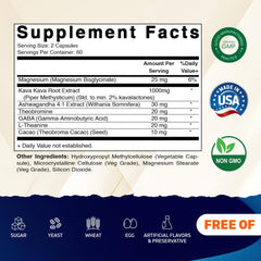 Vitamatic Kava Kava root extract graphic shows standardized kavalactones and potency