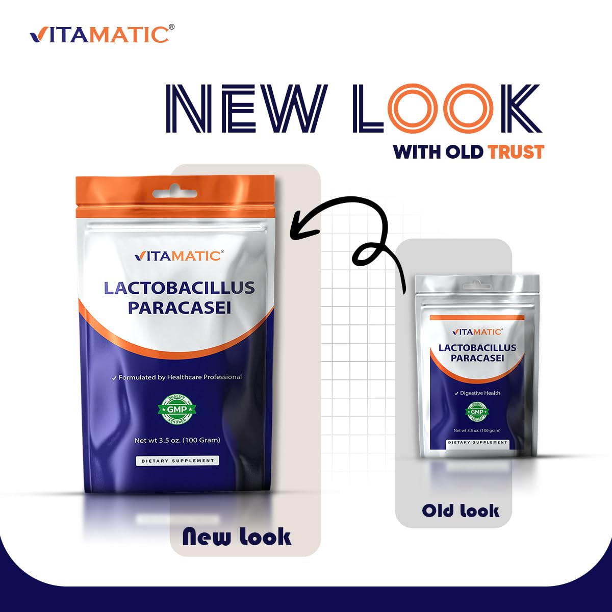 Vitamatic probiotic powder measuring cup set ensures accurate dosing