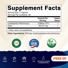 Vitamatic Lactobacillus Rhamnosus bottle pour shows easy daily use