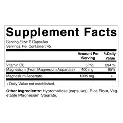 Vitamatic Magnesium Aspartate capsules pack front ready for daily supplementation