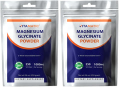 Vitamatic Magnesium duo-pack bottle for daily muscle and heart support.