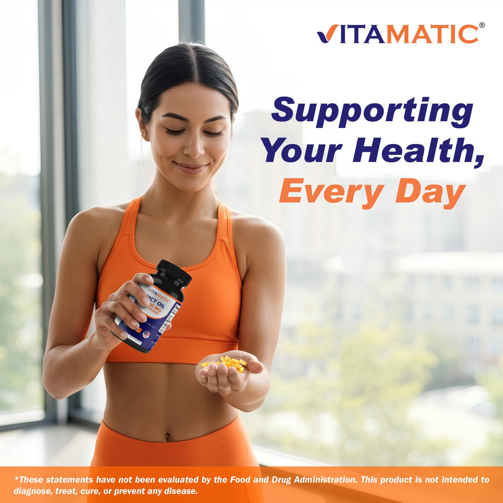 Vitamatic MCT Oil produced in USA with GMP standards