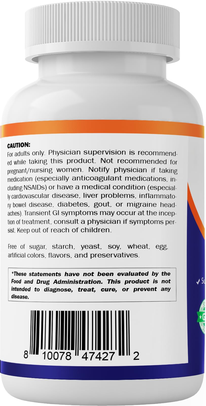 Vitamatic Niacin non-GMO gluten-free seal on bottle