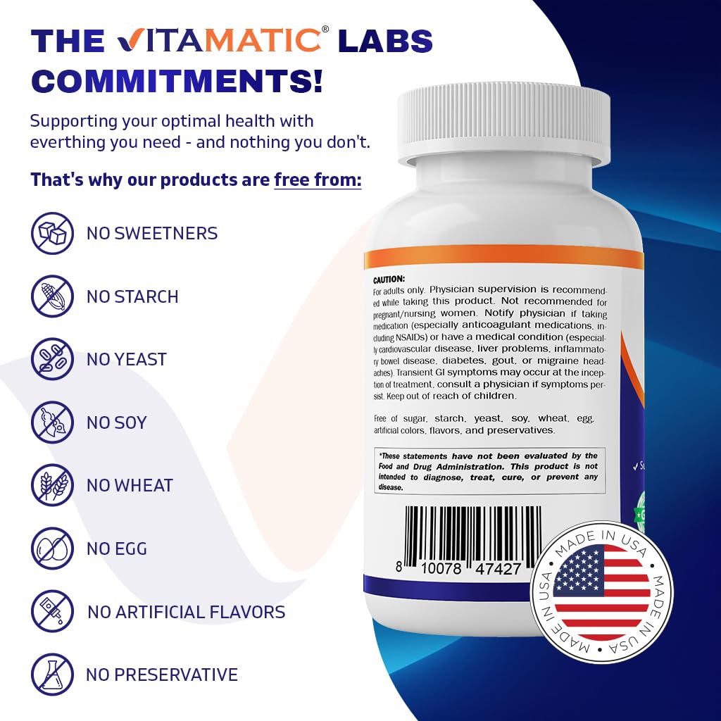 Vitamatic Niacin coating detail highlighting sustained release mechanism