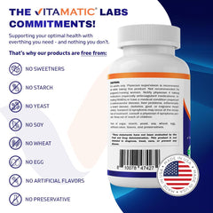 Vitamatic Niacin coating detail highlighting sustained release mechanism