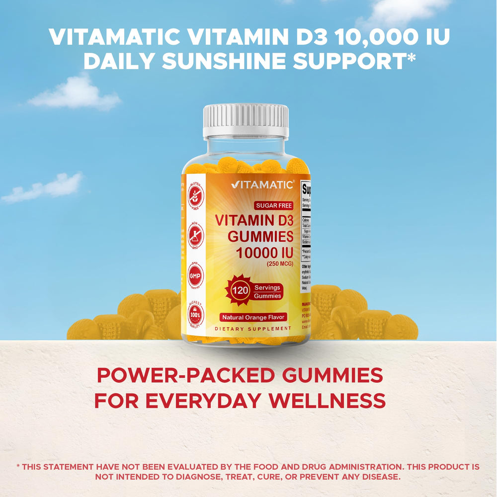 Vitamatic gummy formulation is gluten-free and soy-free for allergy-conscious shoppers.