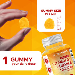 Vitamatic pectin-based gummies provide a plant-based, non-GMO option for vitamin D3.