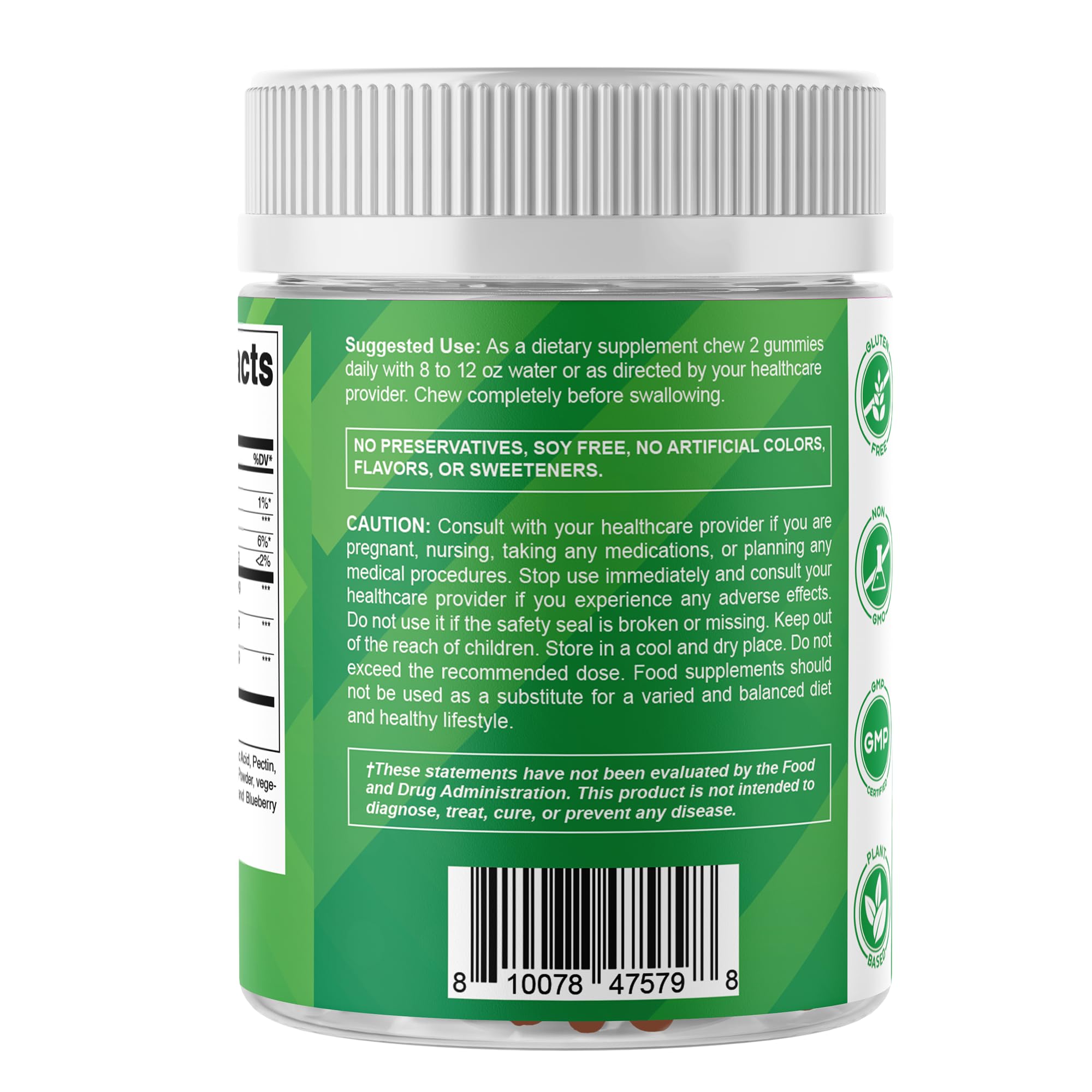 Allergen-free claim and natural raspberry finish emphasized.