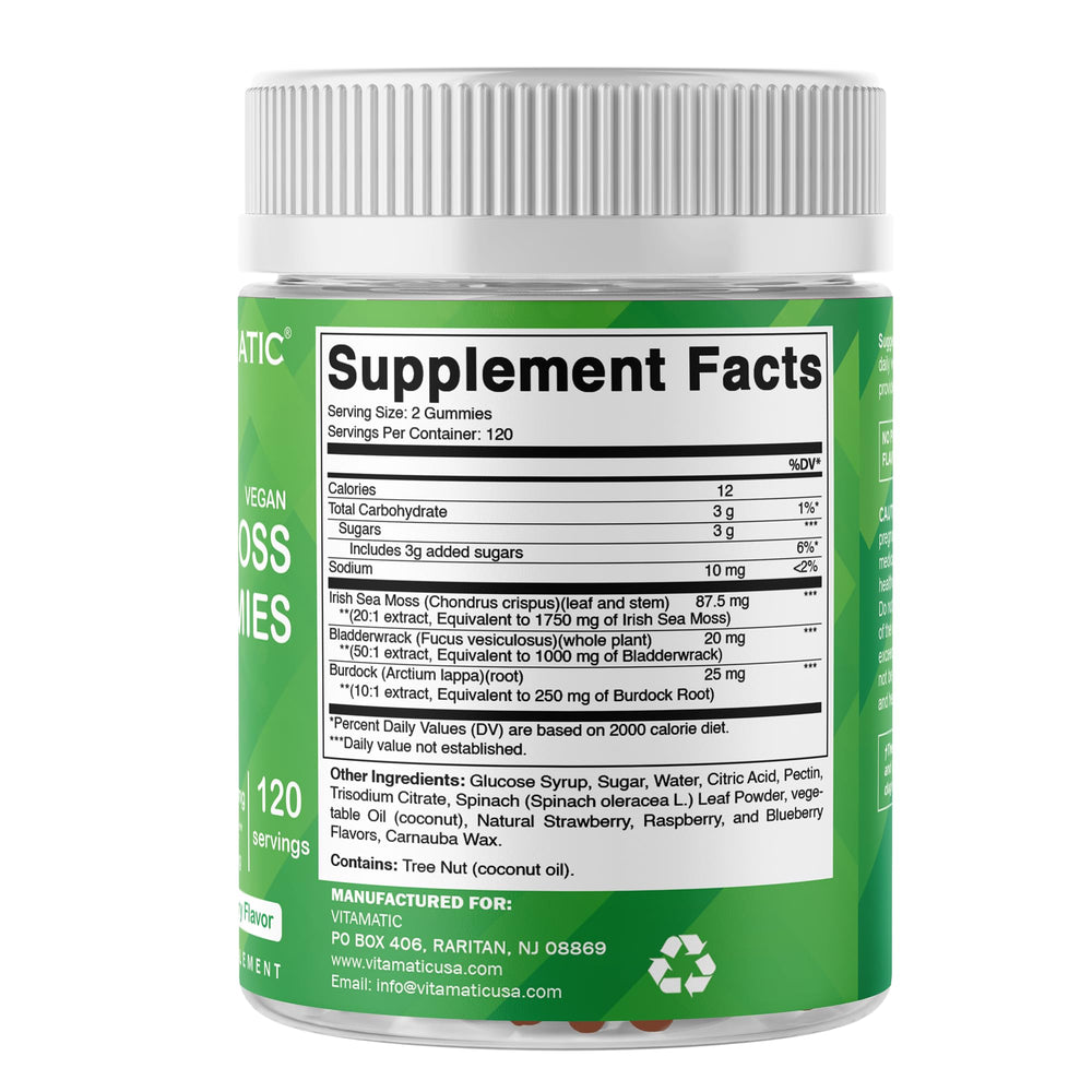 Vitamatic logo and product name on label.