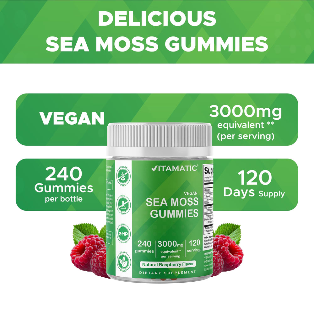 Packaging shows vegan-friendly, gluten-free, non-GMO attributes.