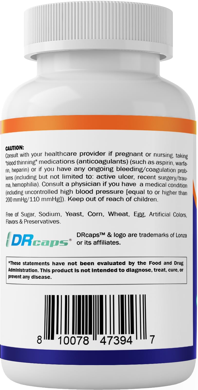 Vitamatic Serrapeptase DRcaps image highlighting delayed-release for ingredient protection.