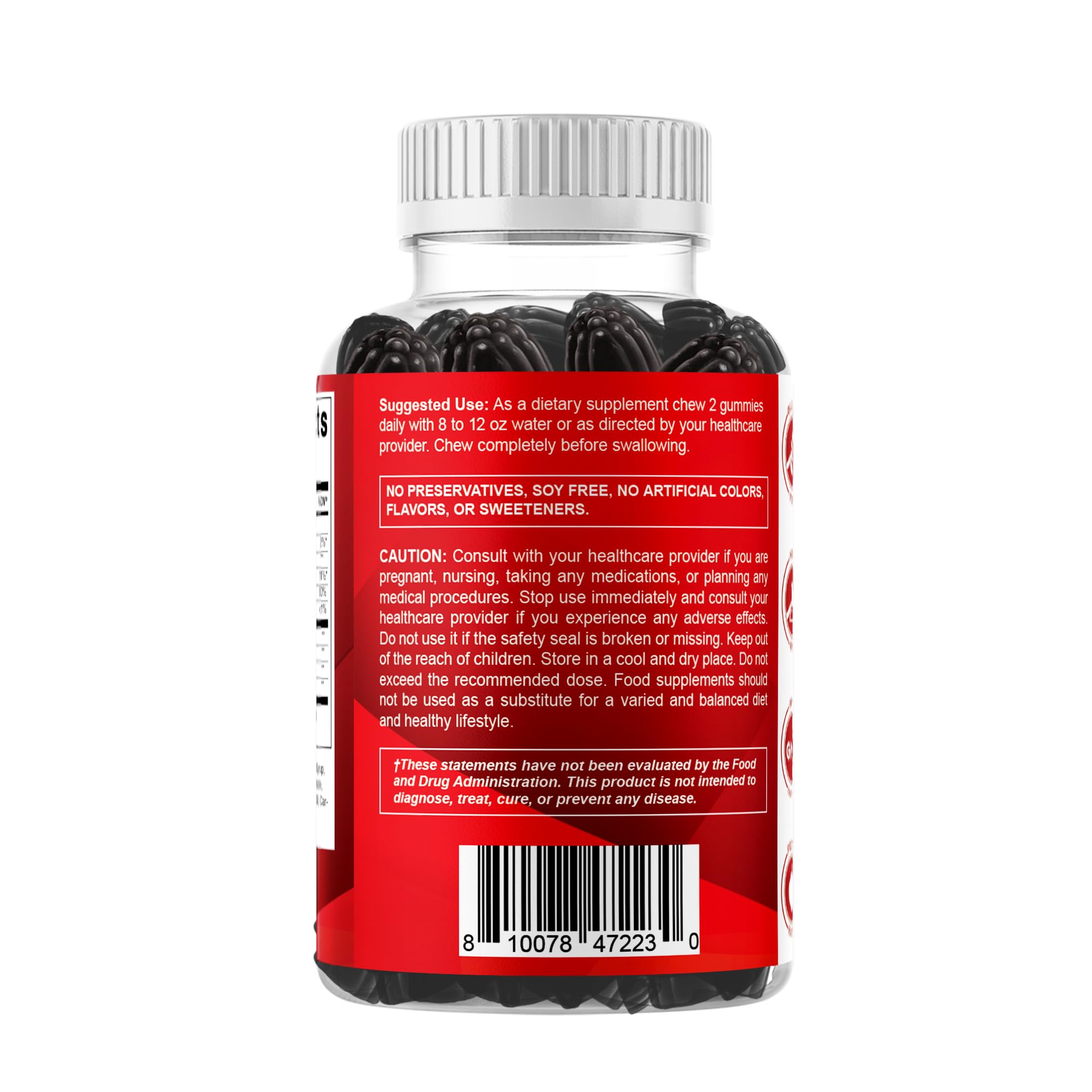 Vitamatic bottle beside a glass of water, easy daily ritual.