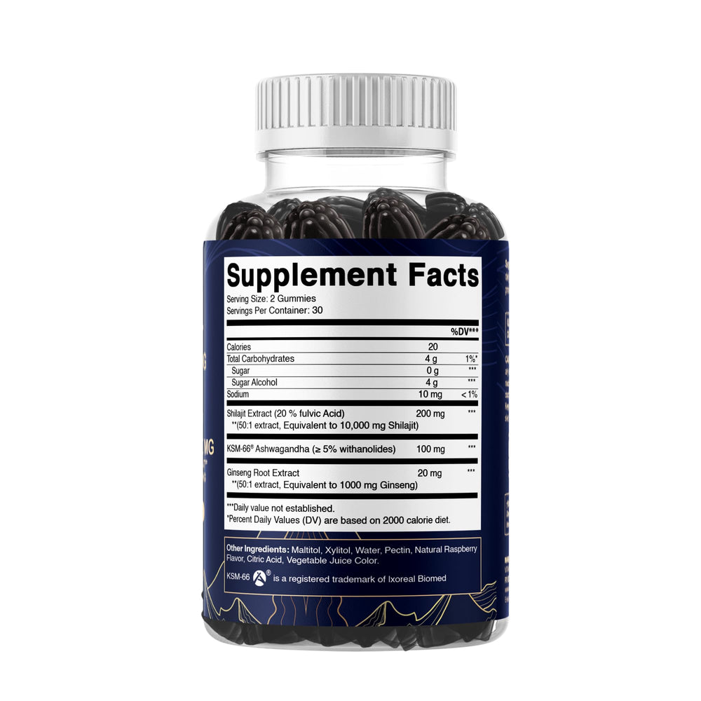 Vitamatic Shilajit ingredients scoop highlights fulvic acid and energy-supporting minerals