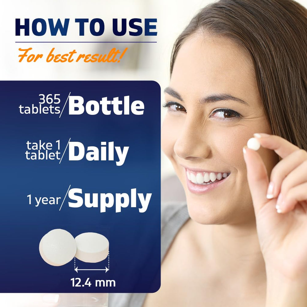 Vitamatic per-pack information for easy dosing.